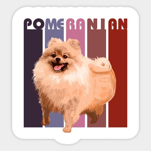 Pomeranian dog Sticker by Olgakunz